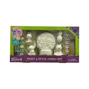 Stitch - Innovative Designs Paint & Style Jumbo Set, 5 Figurines/4 Brushes/12 Pa